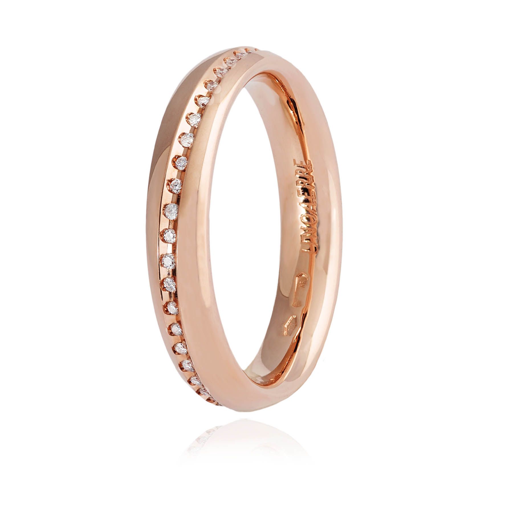 Rose gold wedding rings 18k 4mm (code FAD050RR)